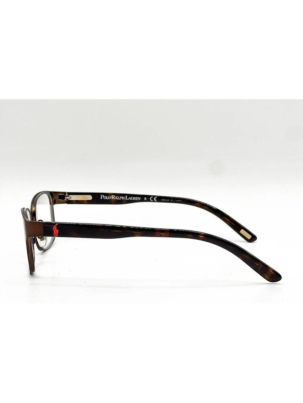 Polo Ralph Lauren 8032 507 Brown Tortoise Rectangle Eyeglass Frames 46-15-125